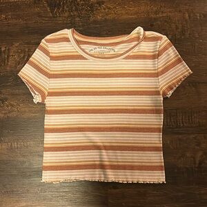 short-sleeve stripped aeropostal shirt
